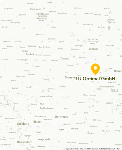 Wir von LU-Optimal betreuen unsere Kunden von Sassenberg aus in ganz Deutschland.